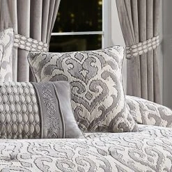 Budget 🧨 Five Queens Court Belford 18" Square Decorative Throw Pillow ⭐ -Five Queens Court Shop unnamed file 1082