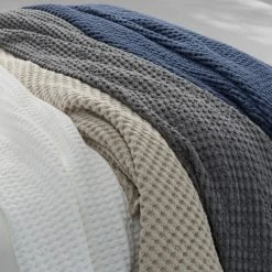 Discount ⭐ Five Queens Court Pine Beach Throw Chambray ⌛ -Five Queens Court Shop unnamed file 1091