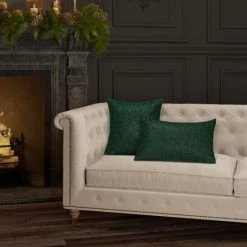 Discount ✔️ Five Queens Court Shimmer Pillow Boudoir Decorative Throw Pillow Evergreen 😍 -Five Queens Court Shop unnamed file 114