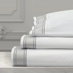 Cheap 😉 Five Queens Court Montefiore Embroidered Sheet Set Silver 😍 -Five Queens Court Shop unnamed file 1143