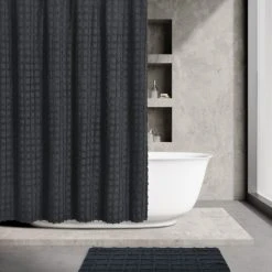 Budget 🌟 Five Queens Court Carter Shower Curtain White 💯 -Five Queens Court Shop unnamed file 1156