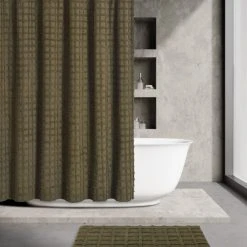 Budget 🌟 Five Queens Court Carter Shower Curtain White 💯 -Five Queens Court Shop unnamed file 1158