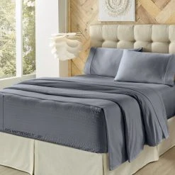 Outlet 🥰 Five Queens Court Royal Fit 500 TC 4-pc. Bedsheet Set Tan 🔔
