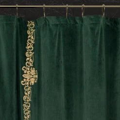 Best Pirce 😉 Five Queens Court Nicholas 🎄 Christmas Shower Curtain Evergreen 😉 -Five Queens Court Shop unnamed file 1255