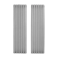 New 👏 Five Queens Court Anderson Metallic Window Sheer Panel White ✨ -Five Queens Court Shop unnamed file 1288