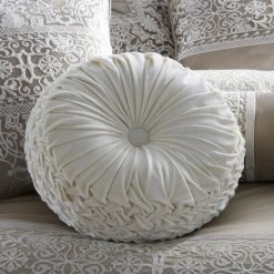 Deals 👏 Five Queens Court Othello Tufted Round Decorative Throw Pillow 🎁 -Five Queens Court Shop unnamed file 1313