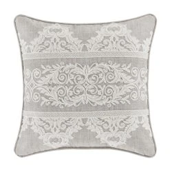 Budget ❤️ Five Queens Court Maryanne 18" Square Decorative Throw Pillow 🎁