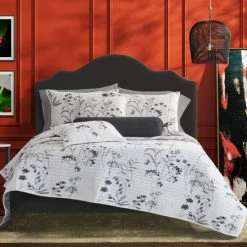 Top 10 👍 Five Queens Court Bonnie Grey Quilt 🥰