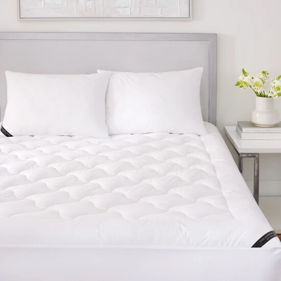 Buy π Five Queens Court Elegance 233 TC Cotton Top Allergen Barrier Mattress Pad - White π 2 Buy π Five Queens Court Elegance 233 TC Cotton Top Allergen Barrier Mattress Pad - White π - Image 2