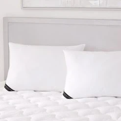 Best Sale ✨ Five Queens Court Elegance 233 TC Cotton Allergen Barrier Down Alternative Pillow 2 Pack - White 💯