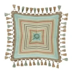 Outlet ✔️ Five Queens Court Vivianna 18 Inch Square Decorative Throw Pillow 💯