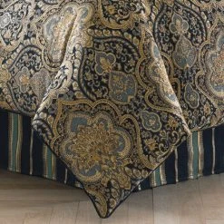 Cheapest 👏 Five Queens Court Palmer Woven Chenille 4 Piece Comforter Set 🎁 -Five Queens Court Shop unnamed file 174