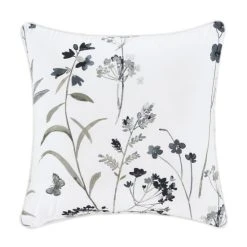 Brand new ❤️ Five Queens Court Bonnie Grey 18" Square Decorative Throw Pillow 🌟