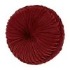 Buy 🤩 Five Queens Court Nicholas Crimson Tufted Round Decorative Throw Pillow 😀