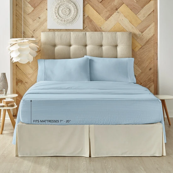 Buy π Five Queens Court Royal Fit 800 Thread Count 4 Piece Bed Sheet Set White π 8 Buy π Five Queens Court Royal Fit 800 Thread Count 4 Piece Bed Sheet Set White π - Image 8