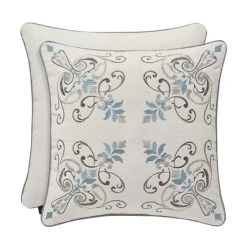 Coupon 🎉 Five Queens Court Garrison 18-inch Square Embellished Decorative Throw Pillow 🤩