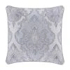 Outlet ⭐ Five Queens Court Icy Bay 20" Square Decorative Throw Pillow 🥰