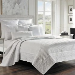 Buy 😀 Five Queens Court Lincoln Coverlet Quilt Pearl ❤️