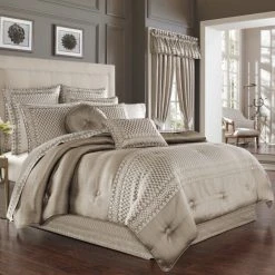 Discount 🛒 Five Queens Court Beaumont Champagne 4-piece Comforter Set 👏