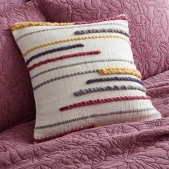 Flash Sale ❤️ Five Queens Court Wilda 18" Square Decorative Throw Pillow Blue 🎉 -Five Queens Court Shop unnamed file 537