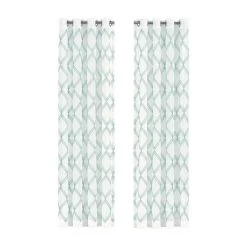 Budget 🤩 Five Queens Court Diamante Embroidered Grommet Window Semi-Sheer Panel 😍 -Five Queens Court Shop unnamed file 573