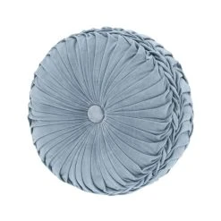 Cheapest ⭐ Five Queens Court Button-Tufted Round Decorative Throw Pillow Collection Sand 🛒