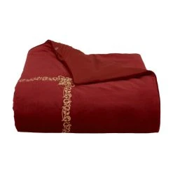 Discount ✨ Five Queens Court Nicholas 🎄 Christmas Duvet Cover Set Crimson 🌟 -Five Queens Court Shop unnamed file 631