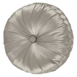 Cheap 🌟 Five Queens Court Saranda Button-tufted Round Decorative Throw Pillow Silver 💯 -Five Queens Court Shop unnamed file 640