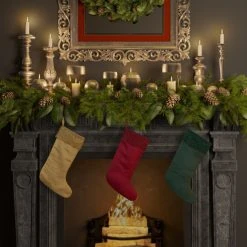 Budget ⌛ Five Queens Court Shimmer 🎁 Christmas Stocking Crimson 🔥 -Five Queens Court Shop unnamed file 655