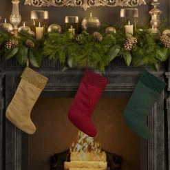 Budget ⌛ Five Queens Court Shimmer 🎁 Christmas Stocking Crimson 🔥 -Five Queens Court Shop unnamed file 658