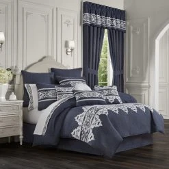 Promo 💯 Five Queens Court Shelburne 4 Piece Comforter Set 🌟