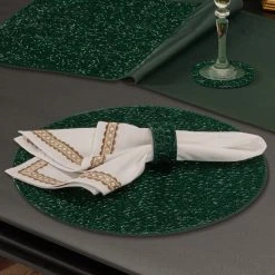 Deals 👏 Five Queens Court Shimmer 🎄 Christmas Chargers 2 Piece Set Evergreen 🔔 -Five Queens Court Shop unnamed file 673