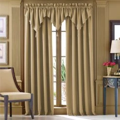 Outlet ✨ Five Queens Court Jackson Herringbone Window Drapery With Rod Pocket Natural ✔️ -Five Queens Court Shop unnamed file 695