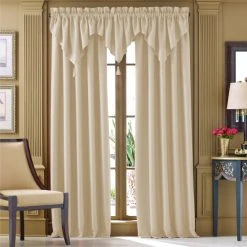 Outlet ✨ Five Queens Court Jackson Herringbone Window Drapery With Rod Pocket Natural ✔️ -Five Queens Court Shop unnamed file 696