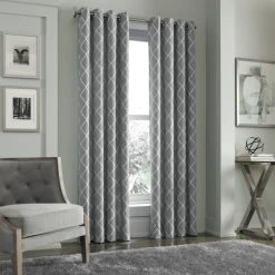 Best deal 🤩 Five Queens Court Aidan Embroidery Grommet Window Panel Aqua 🔔 -Five Queens Court Shop unnamed file 700