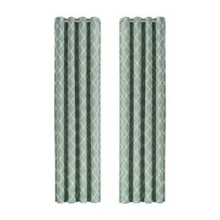 Best deal 🤩 Five Queens Court Aidan Embroidery Grommet Window Panel Aqua 🔔 -Five Queens Court Shop unnamed file 703