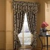 Best deal 😍 Five Queens Court Reilly Woven Chenille Damask Luxury Curtain Panel Pair - 50" W X 84" L 😉