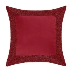 Outlet 🎉 Five Queens Court Shimmer Pillow 16" Square Embellished Decorative Throw Pillow Gold 👏
