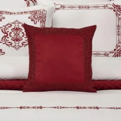 Outlet 🎉 Five Queens Court Shimmer Pillow 16" Square Embellished Decorative Throw Pillow Gold 👏 -Five Queens Court Shop unnamed file 777