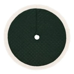 Hot Sale ❤️ Five Queens Court Cozy Sherpa Quilted 🔔 Christmas Tree 👗 Skirt Evergreen 💯 -Five Queens Court Shop unnamed file 800