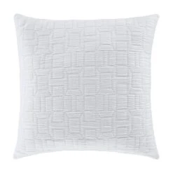 Best Pirce 🛒 Five Queens Court Sheldon White 20 Inch Square Decorative Throw Pillow 👍
