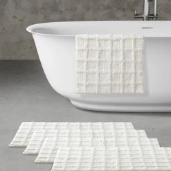 Best deal ⌛ Five Queens Court Carter Tufted Bath Rug Linen 🤩 -Five Queens Court Shop unnamed file 806