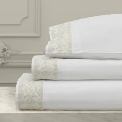 Cheap 😀 Five Queens Court Makayla Embroidered Sheet Set White 🔔 -Five Queens Court Shop unnamed file 817