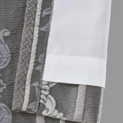 Cheapest ✨ Five Queens Court Mackay Lined Woven Jacquard Curtain Panel Pair With Tiebacks White 🛒 -Five Queens Court Shop unnamed file 885