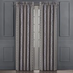 Cheapest ✨ Five Queens Court Mackay Lined Woven Jacquard Curtain Panel Pair With Tiebacks White 🛒 -Five Queens Court Shop unnamed file 886
