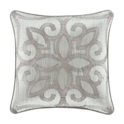Best deal 😀 Five Queens Court Nouveau 18" Square Embellished Decorative Throw Pillow 😉