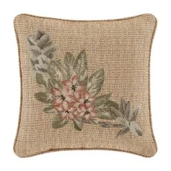 Wholesale 👍 Five Queens Court Martina 18 Inch Square Embellished Decorative Throw Pillow 🔥