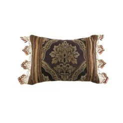 Brand new 💯 Five Queens Court Reilly Woven Chenille Damask Boudoir Throw Pillow 🌟