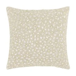 Hot Sale ✔️ Five Queens Court Beaded Decorative Throw Pillow Spa Blue 👍