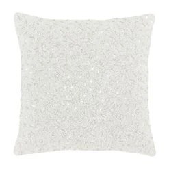 Hot Sale ✔️ Five Queens Court Beaded Decorative Throw Pillow Spa Blue 👍 -Five Queens Court Shop unnamed file 985